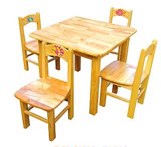 清豐原木四人桌