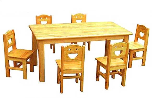 清豐原木六人桌